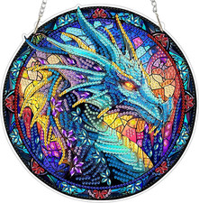 Diamond Art Hanging Kits for Adults Beginners, Dragon DIY Acrylic Special Shaped