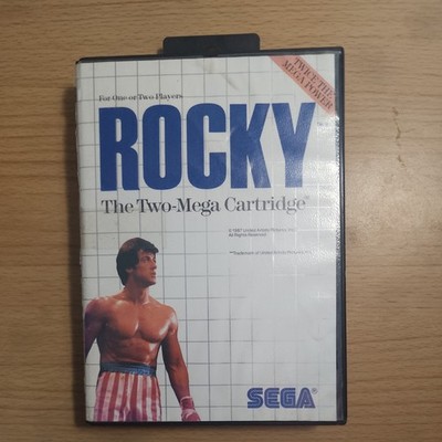 Rocky (Sega Master System SMS, 1987)  Hang Tab Case Tested and Working 