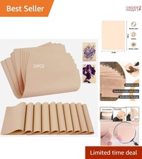 Tattoo Practice Skins Double Sides 20 Pack Silicone Faux Skin for Beginners