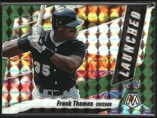 Frank Thomas 2021 Panini Mosaic #L6 Launched Green Mosaic Chicago White Sox