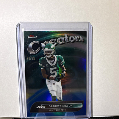 Topps 2025 Finest Creators Garrett Wilson Jets CR-23 Refractor 39/99