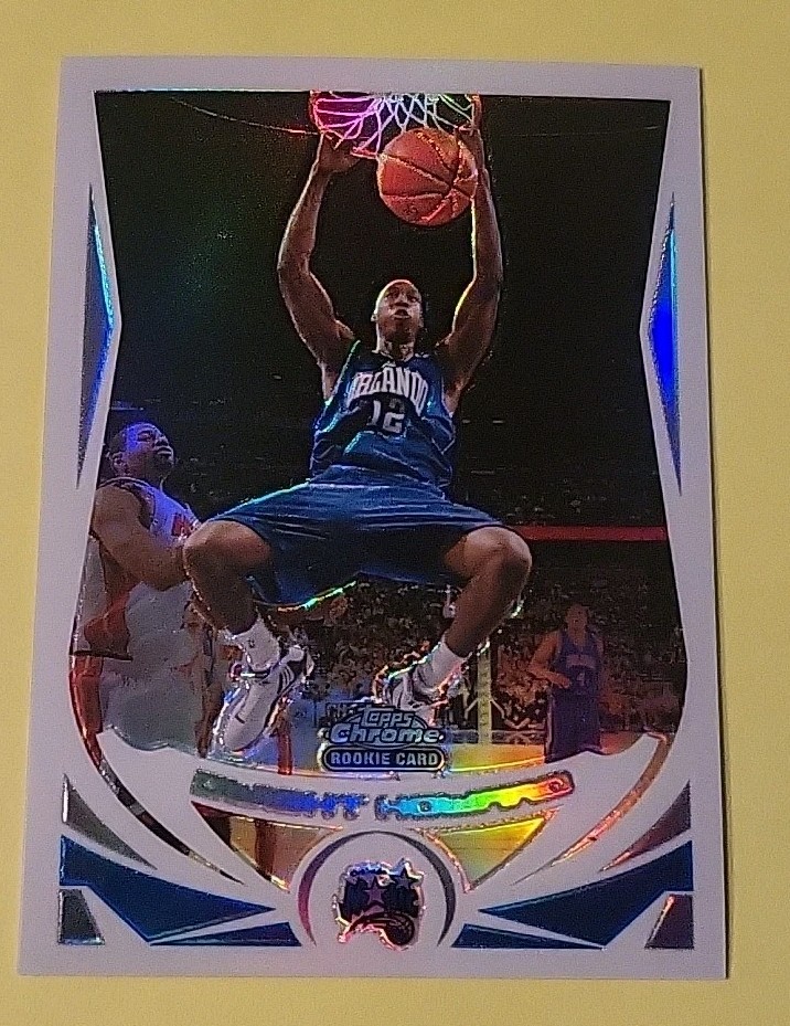 DWIGHT HOWARD 2004-05 TOPPS CHROME REFRACTOR ROOKIE RC #166 ORLANDO MAGIC 