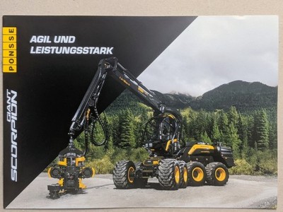 PONSSE SCORPION GIANT Harvester Forstmaschinen Prospekt Schlepper