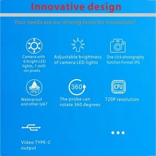 2 Way Articulating Borescope 180 Degree HD Industrial Endoscope