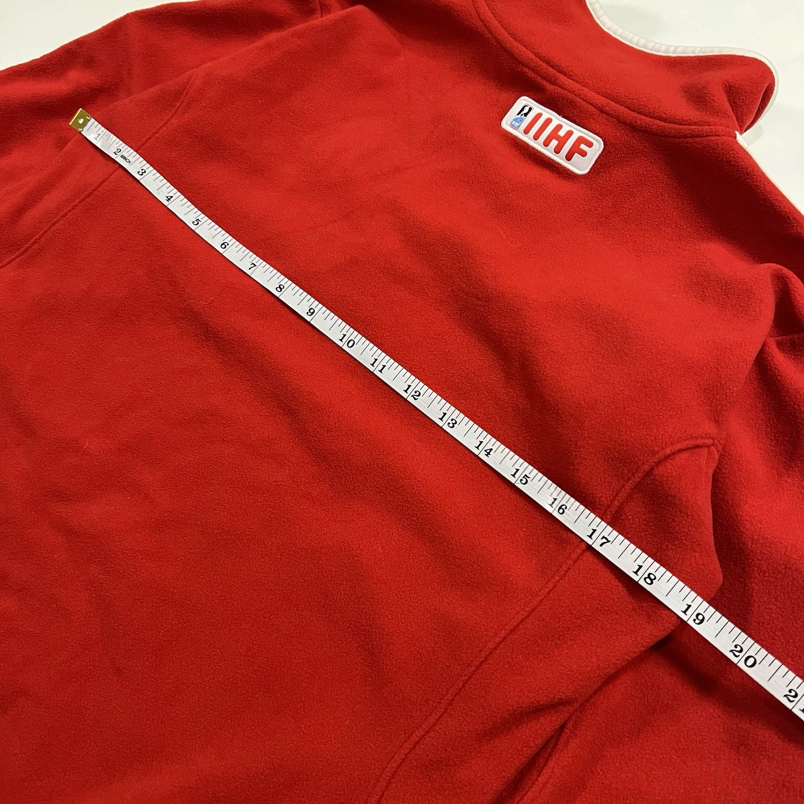 Vintage NIKE IIHF Canada Hockey 1/4 Zip Fleece Pullover Jacket Size Men S thumbnail 9