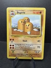 Dugtrio - 19/102 - Vintage Pokemon Base Set Rare Card WOTC MP