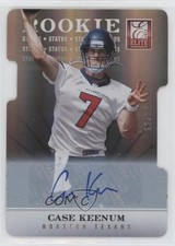 2012 Elite Rookie Status Die-Cut Signatures 12/24 Case Keenum #200 Auto 0s3