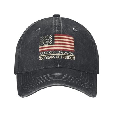 250th Anniversary Freedoms 1776-2026 Adjustable Baseball Cap for Outdoor
