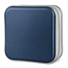 CD/DVD Cases 40 Capacity Disc Storage Binder for Car Dark Blue
