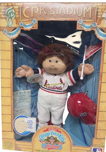 Vintage Cabbage Patch Kids Stadium All Stars Saint Louis Cardinals Baseball NRFB