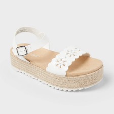 Kids' Lindsey Casual Sandals - Cat  Jack White 5