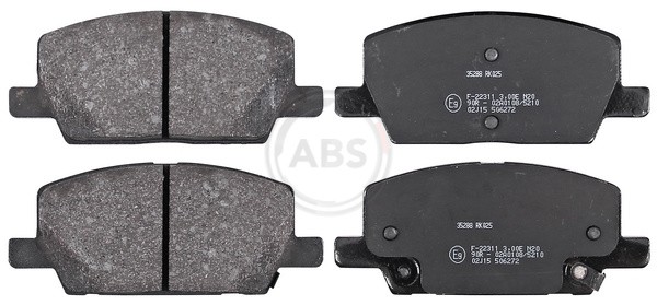 A.B.S. 35288 Bremsbelagsatz, Scheibenbremse For Chevrolet Opel Vauxhall-image