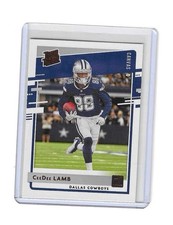 2020 Panini Donruss Rated Rookie Canvas CeeDee Lamb #306 RC Rookie Card. rookie card picture