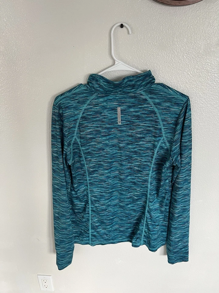 Xersion 1/4 Zip Pink Black Semi Fit Long Sleeve Size Large Shirt NWOT - Image 2 of 3