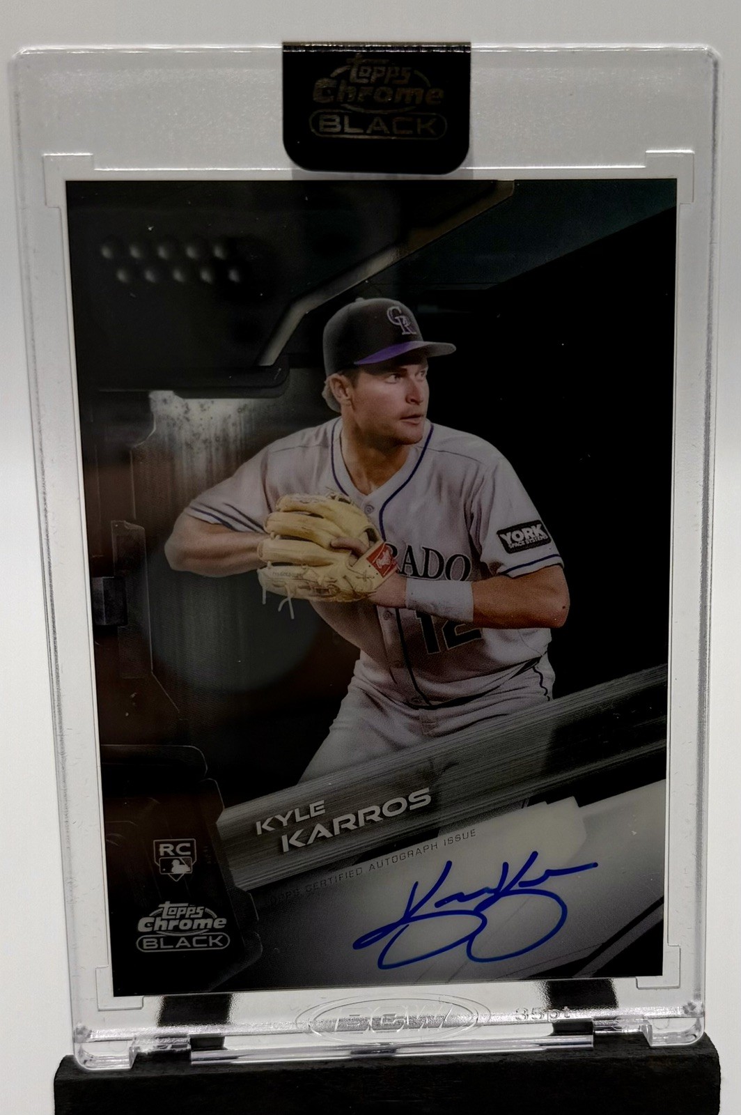 2026 Topps Chrome Black Kyle Karros Rookie Auto Encased RC • #CBA-KK