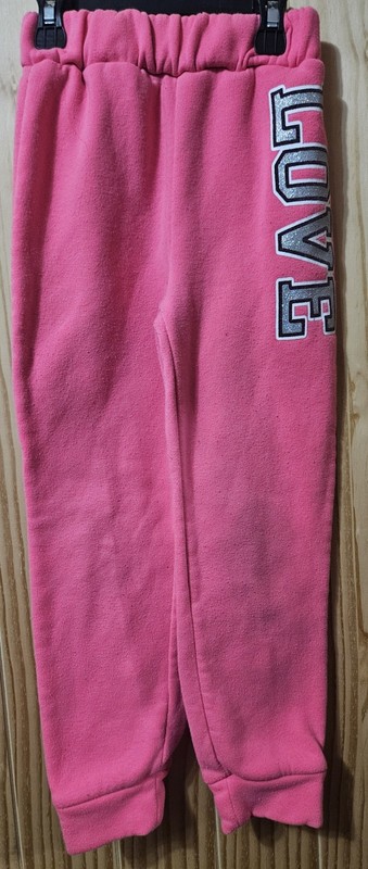 Girls New Chic 6x Pink "LOVE" Sweatpants