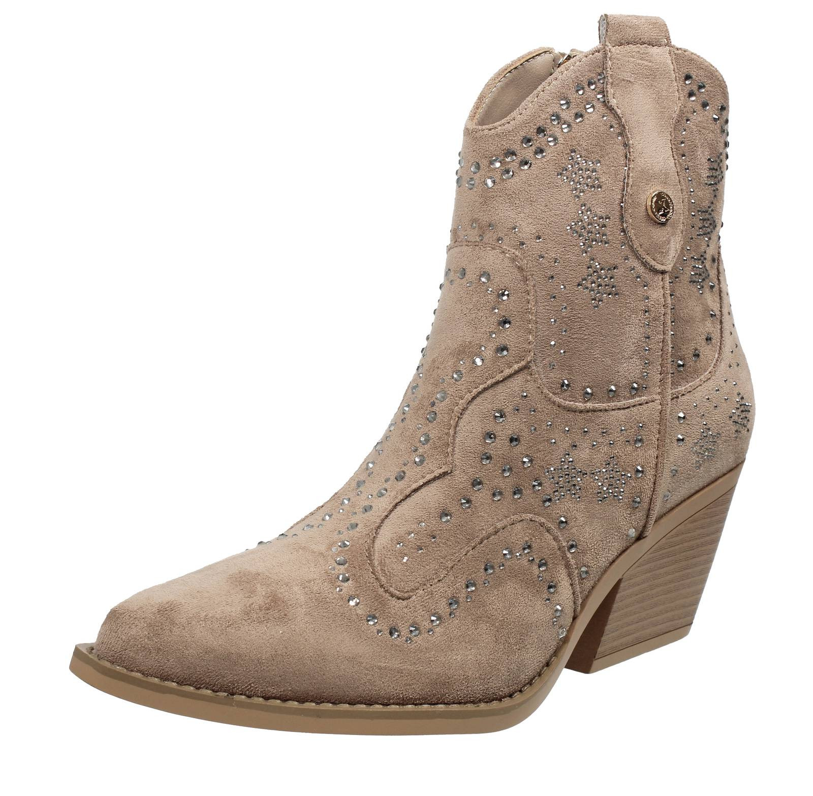 Кроссовки Xti Stivaletti Texani бежевого цвета Tessuto - Taglia 39 [25,6 см], высота