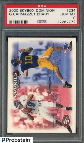 2000 Skybox Dominion #234 Tom Brady New England Patriots RC Rookie PSA 10