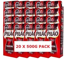 Pilão Roasted and Ground Coffee - 17.6 oz - Café Pilão Torrado e Moído - 500g