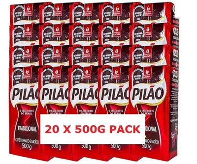 Pilão Roasted and Ground Coffee - 17.6 oz - Café Pilão Torrado e Moído - 500g
