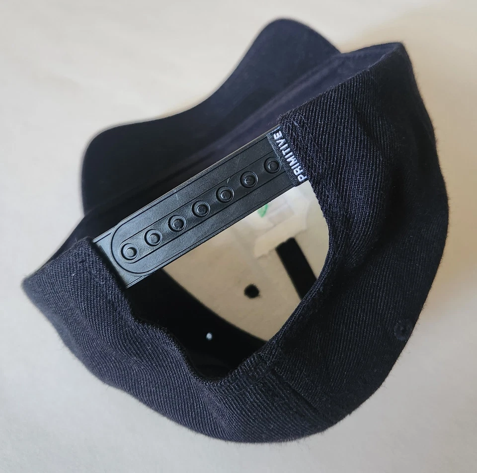 Primitivo Bordado Rosebud "P" Logo Gorra Sombrero de Skate Negro Muy Bueno Foto 4 de 4