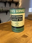 30s/40s Era Vintage Cities Service Koolmotor 5 Qt Oil Can Empty Metal No Bottom