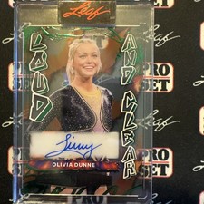 Olivia Dunne 2026 Leaf Metal Sports Heroes Loud And Clear Green 4/5 Auto LSU