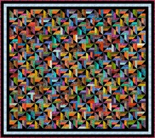 SULAWESI - 109"x97" - Batik Pre-cut Patchwork Quilt Kit by Quilt-Addicts Queen