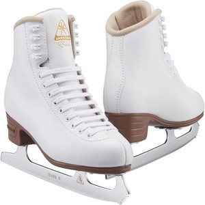 Jackson Ultima Excel Women's Figure Ice Skates, White, Womens's Size 5 (M Width)