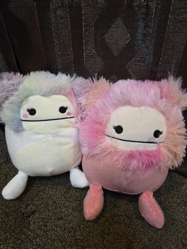 Kellytoy Squishmallows Zaylee And Caparinne 7.5" Bigfoot Lot
