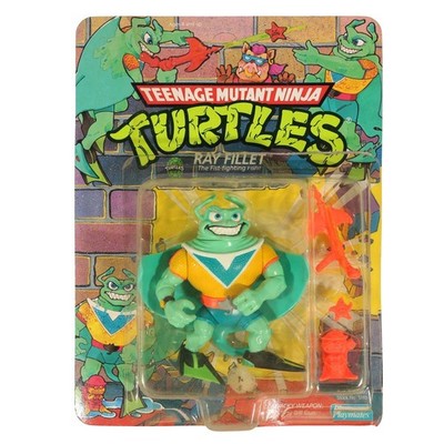 Ray Fillet - Vintage TMNT / Teenage Mutant Ninja Turtles - open Bubble MOC