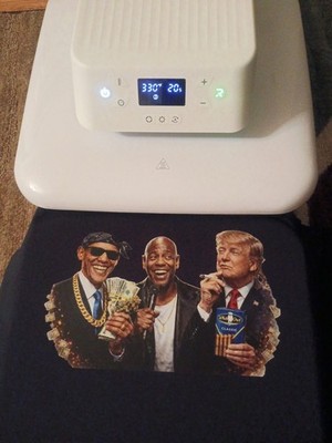 Custom DTF TRANSFERS already pressed on shirts