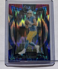 2024 Panini Select - Concourse Justin Herbert #41 Red & Blue Shock Prizm