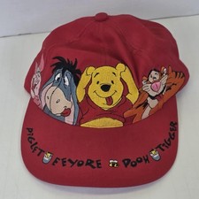 Winnie The Pooh Kids Hat Red Pooh Bear Hat Youth One Size