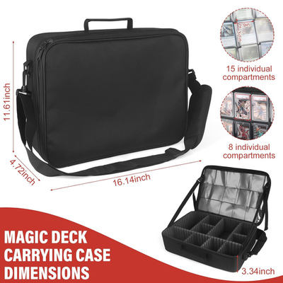 mtg card carrying bag MTG Bag Card Storage Box for 2000+ Cards,3-Layer Card Deck Box with  Dividers and