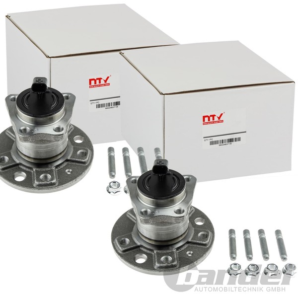2X NTY RADLAGER-SATZ Hinten Links Rechts Passend FÜR Opel Astra Meriva Zafira-image