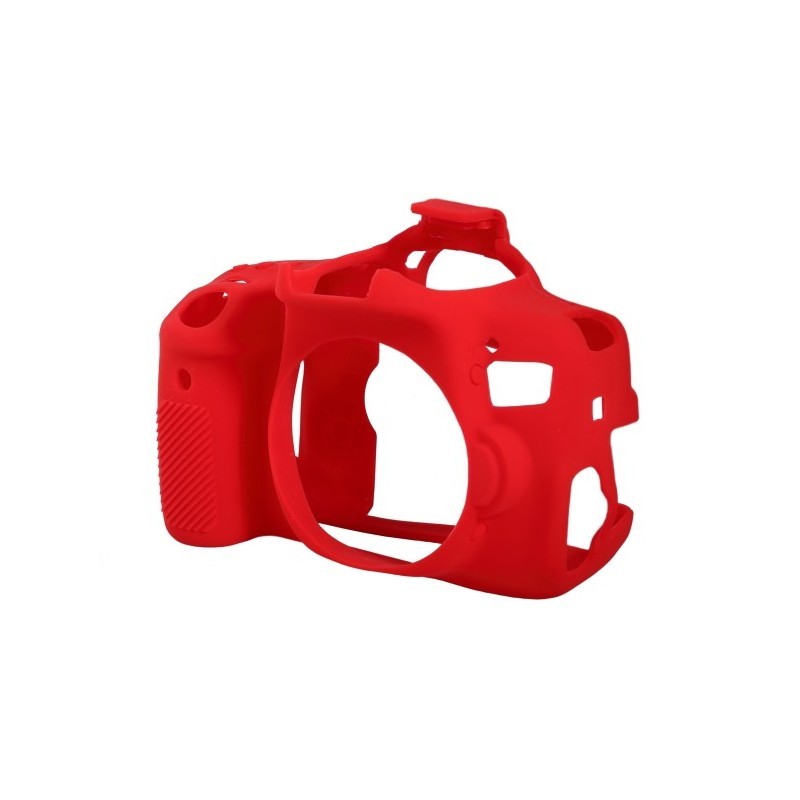 Coque silicone rouge Canon T6i EasyCover pour la photo de voyage et outdoor