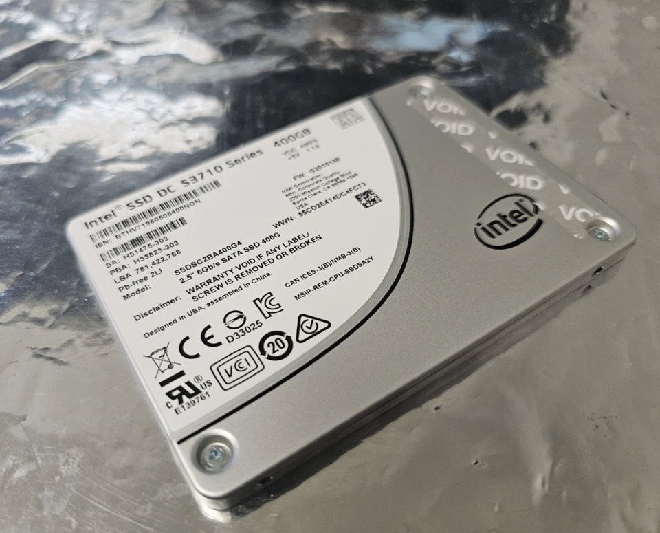 400GB INTEL SSDSC2BA400G4 H51475-203 SSD S3710 2.5" SATA TESTED - Image 4 of 4