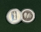 Silver Coin Medal (x2) from First Day mailing with COA