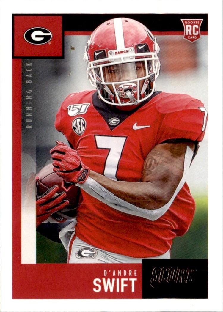 D'Andre Swift 2020 Score RC #377 Georgia Bulldogs