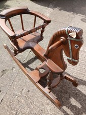 Charming Wooden Rocking Horse