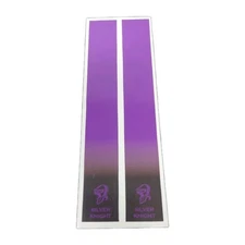 12 Pack 7" Arrow Wraps: SILVER KNIGHT Black To Purple Fade: Vinyl Stickers