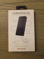 Twelve South StayGo mini USB-C Hub for iPad or MacBook – HDMI, USB-A, Audio