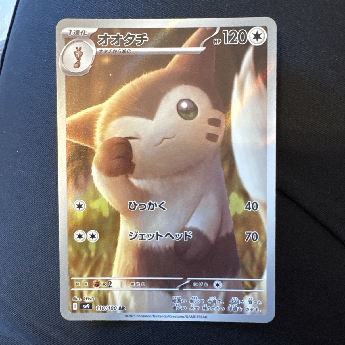 Pokemon TCG Japanese Card - Furret AR 110/100 From Battle Partners SV9 Set, Near Mint Condition Pokemon TCG Japanese Card - Furret AR 110/100 From Battle Partners SV9 Set, Near Mint Condition