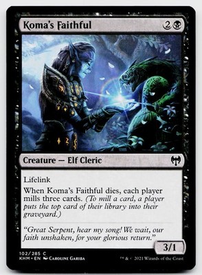 Kaldheim Magic the Gathering MTG Koma's Faithful #102