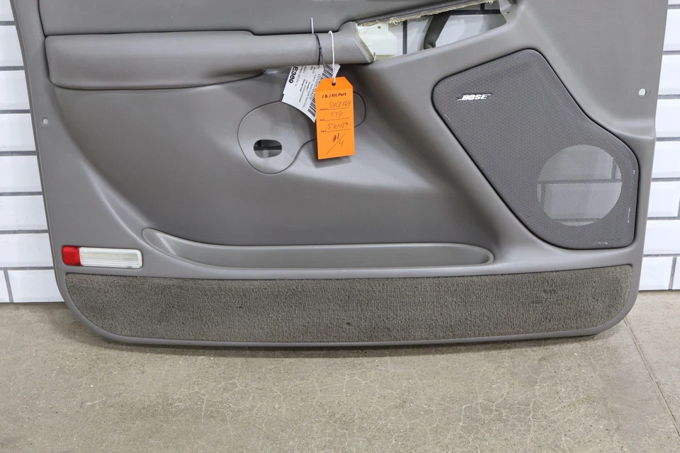 04-07 Chevy Silverado Sierra Doble Cabina Gris Cuero Panel Puerta Juego (4) Delantero/Trasero Foto 4 de 4