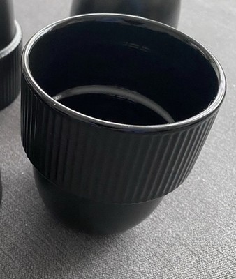 1 Stück Sagaform InSideOut Sagaform Inka Tasse 250 ml Schwarz Kaffee Becher