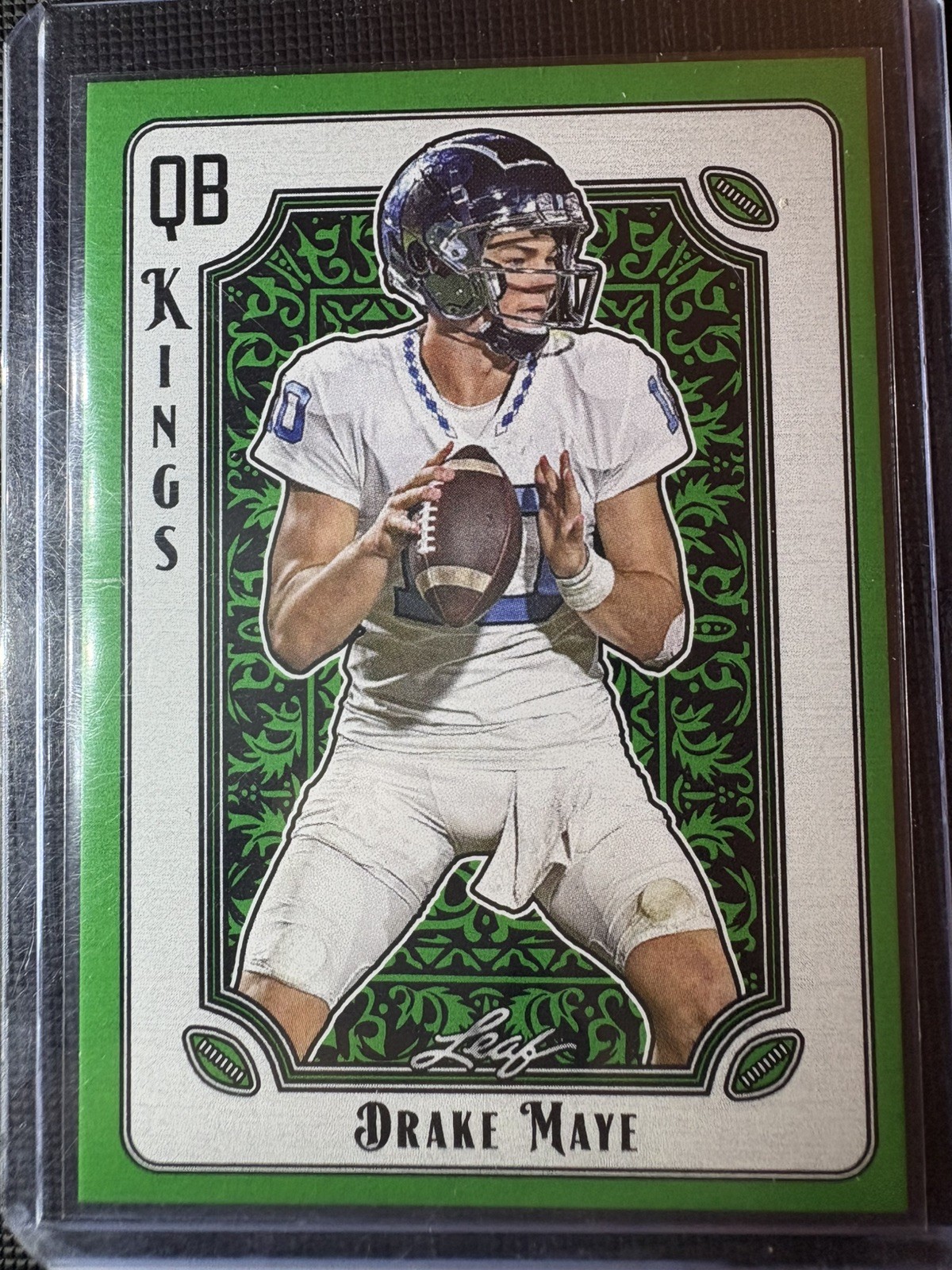 Drake Maye Leaf Football QB Kings #QBK6 Base