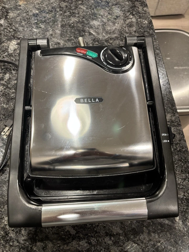 Bella Panini Grill – Adjustable Temperature, Non-Stick Plates, Floating Hinge - Image 3 of 4
