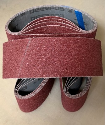 PREMIUM  A/O,  X-WEIGHT  SANDING  BELTS  3'' X 21'',  10 - PACK,  80-GRIT